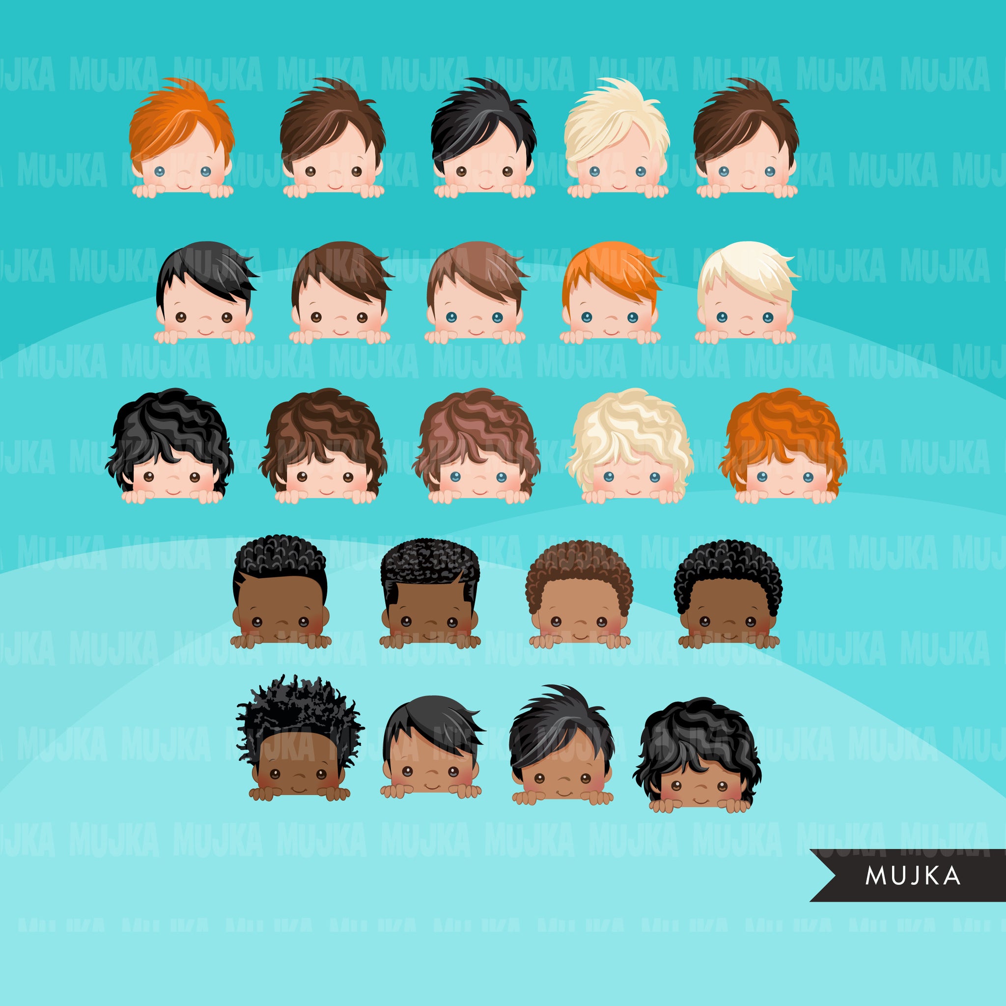 Peekaboo Clipart Bundle, Peekaboo girl, peekaboo boy, Best friends, siblings sublimation designs