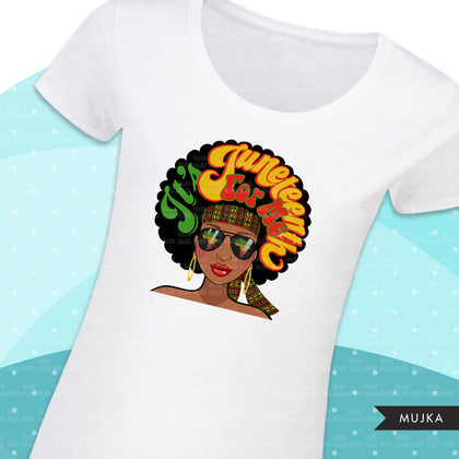Juneteenth clipart, Black woman, black history sublimation designs, 1865 png