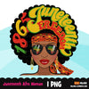 Juneteenth clipart, Black woman, black history sublimation designs, 1865 png