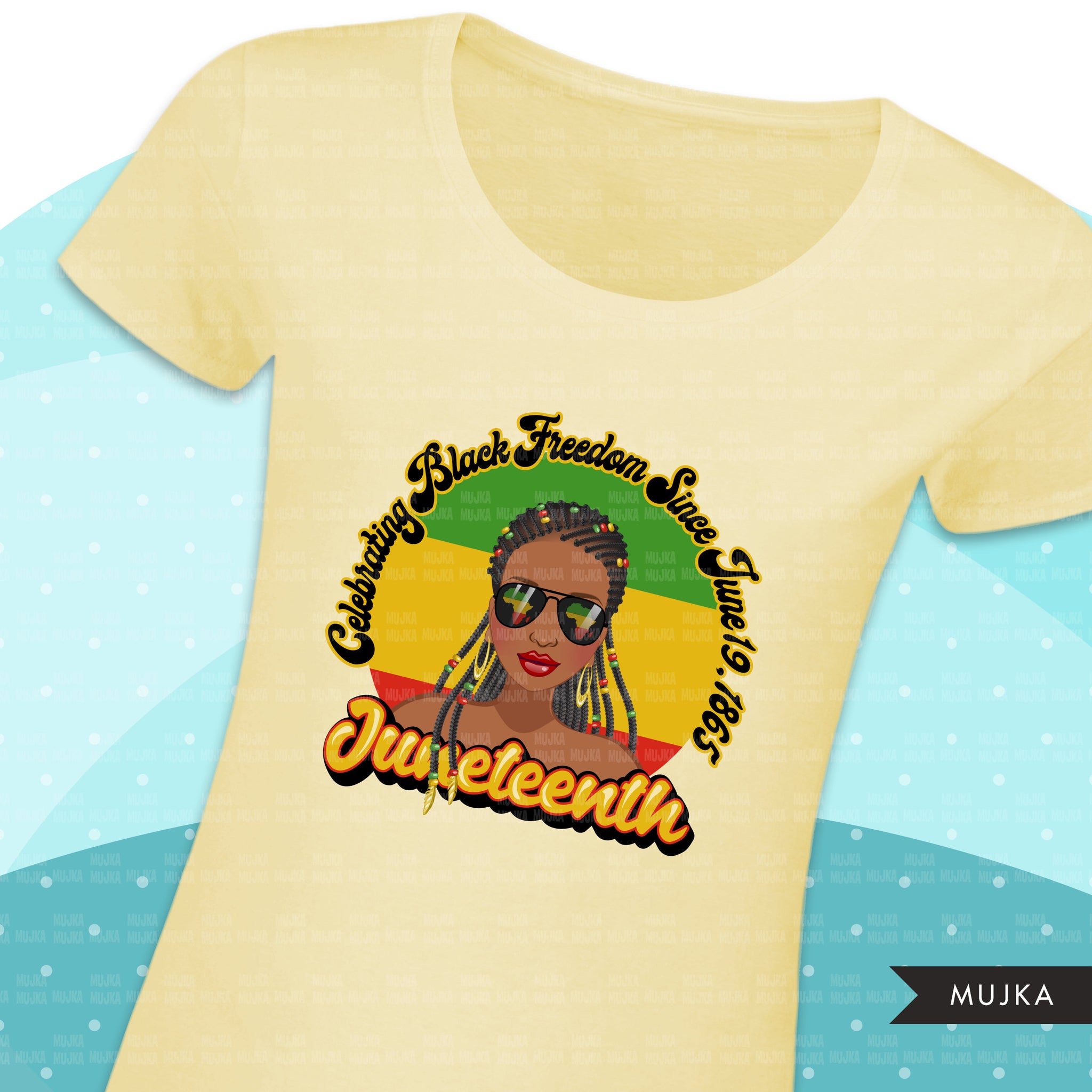 Juneteenth clipart, Juneteenth African American woman, black history sublimation designs download, freedom quote, independence day, 1865 png