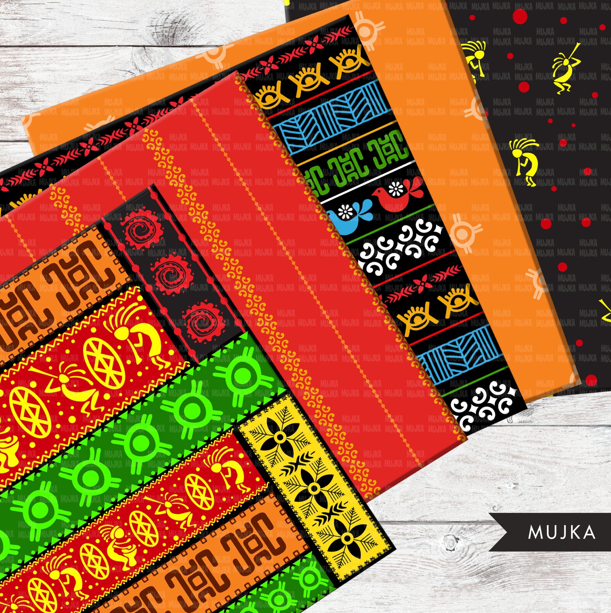 African digital papers, African patterns, Juneteenth digital patterns, seamless digital patterns, tribal texture, black history