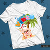 Christmas in July PNG, Summer vibes sublimation designs, digital download, Black Santa summer graphics, Surf life, palm tree, summer tees