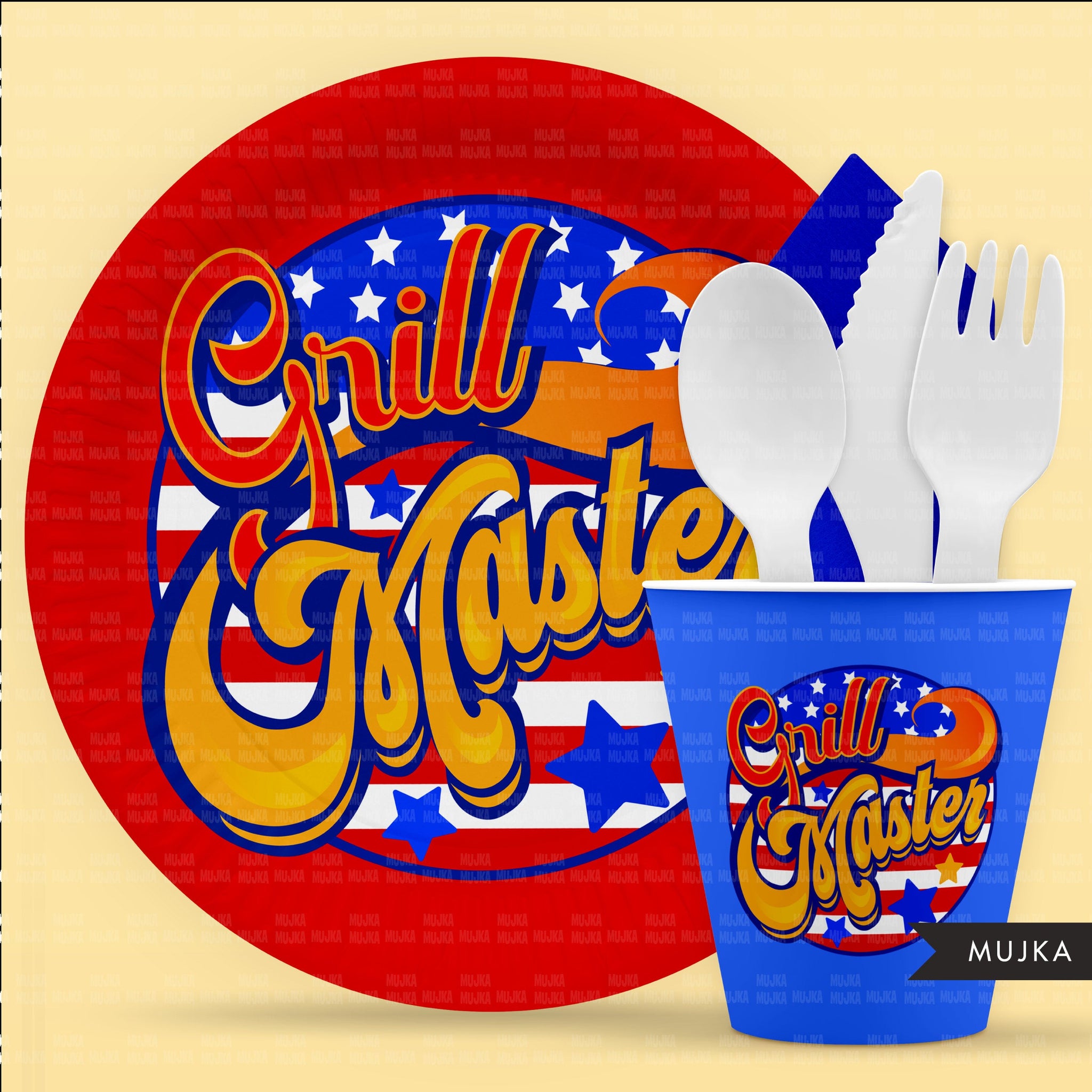 Grillmaster, grill master 4th of July clipart, bbq sublimation designs, grillmaster png, american grill, picnic graphics, grill apron png