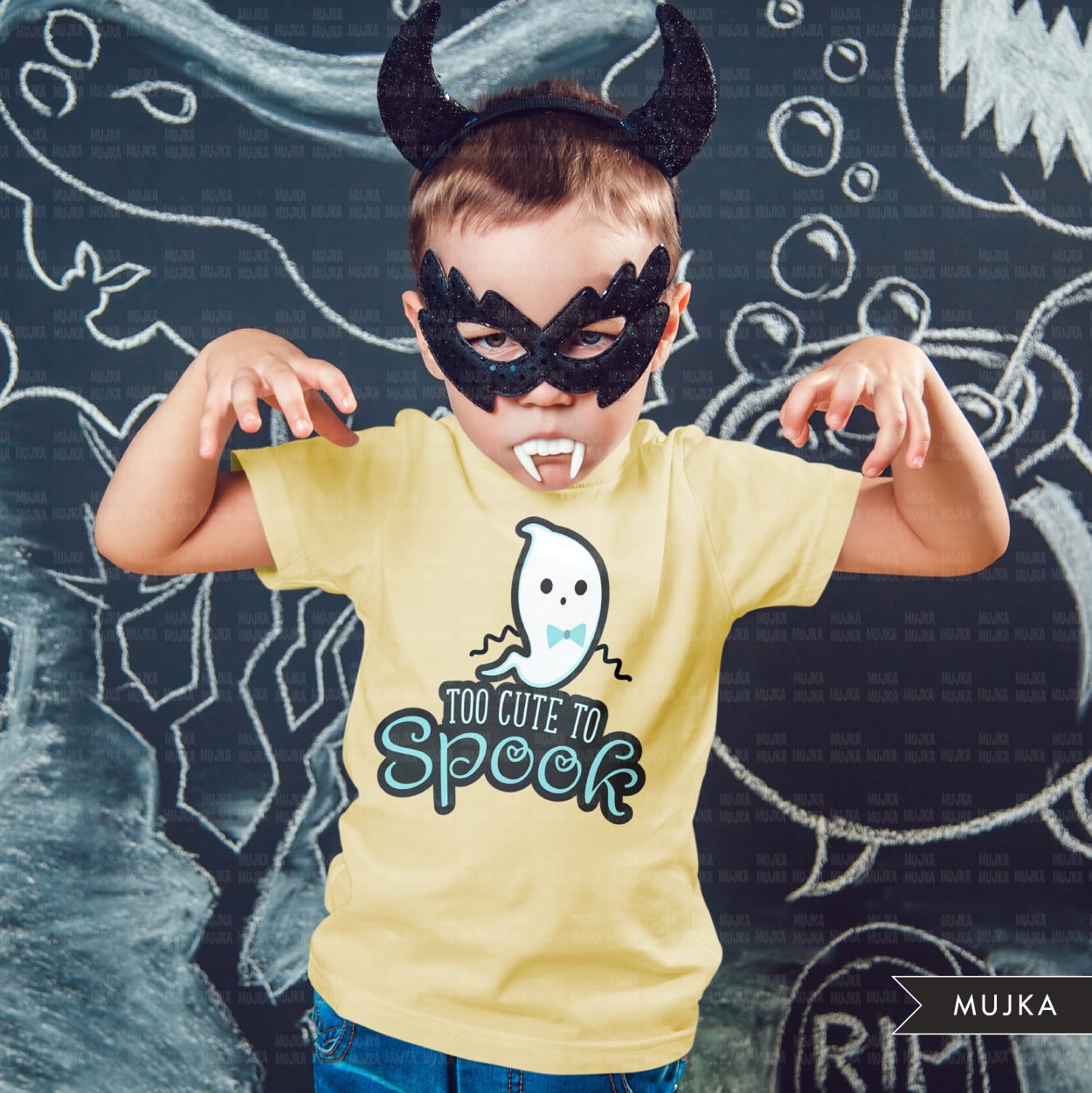 Too cute to spook png, Halloween clipart, ghost clipart, Halloween sublimation designs digital download, cute ghost png, cute baby boy shirt