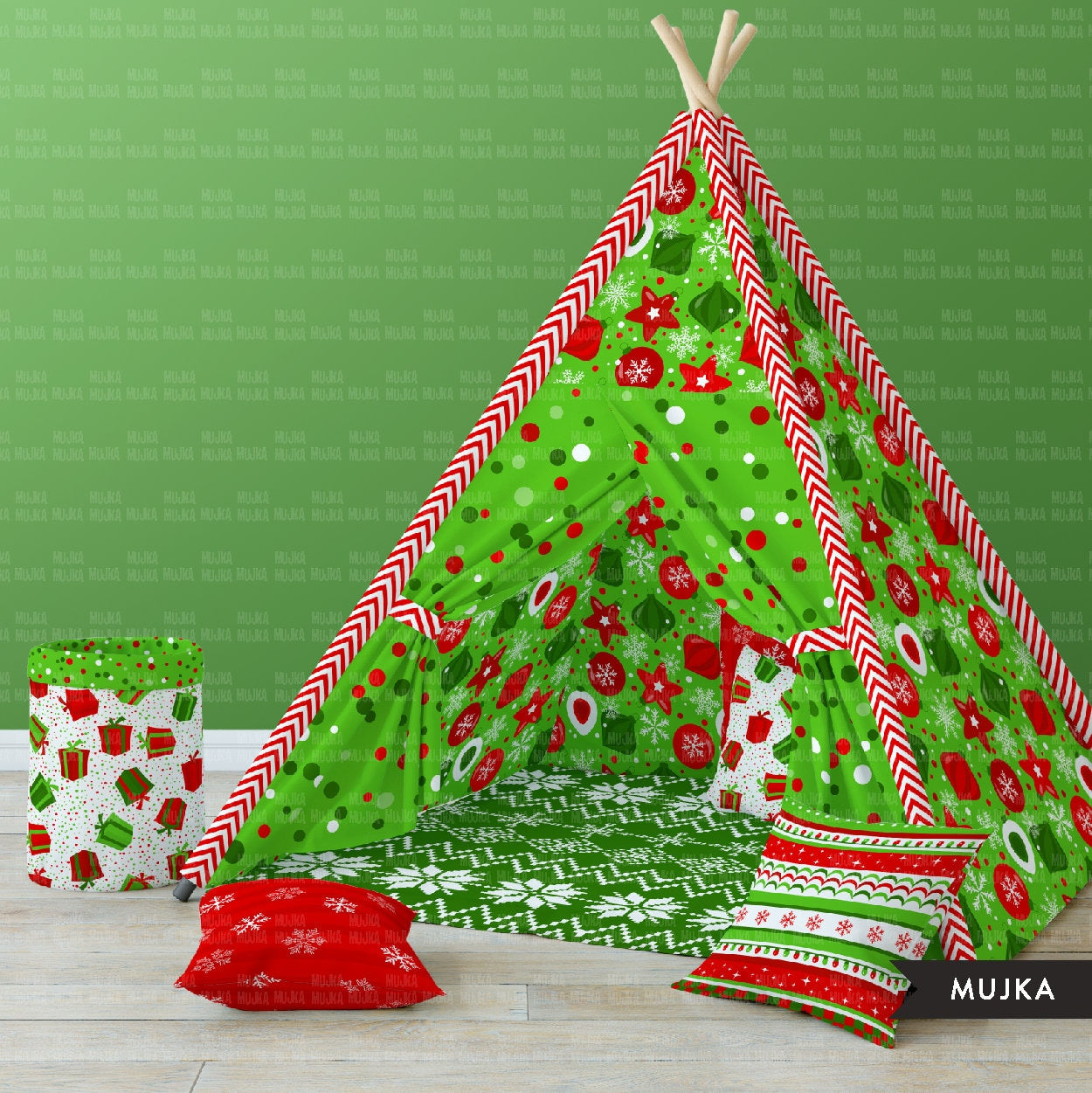 Christmas digital papers, red green Christmas papers, Christmas backgrounds, santa digital papers, christmas tree png, cute Christmas png