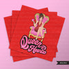 Queen of hearts png, Valentine png, queen woman clipart, sublimation designs digital, throne png, fashion doll clipart, planner stickers png