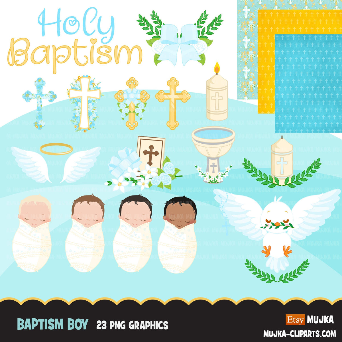 adult baptism clipart
