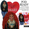 Trust your heart png, Fashion doll png, Valentine's Day clipart, Afro black woman png, denim and leather png, afro queen sublimation designs