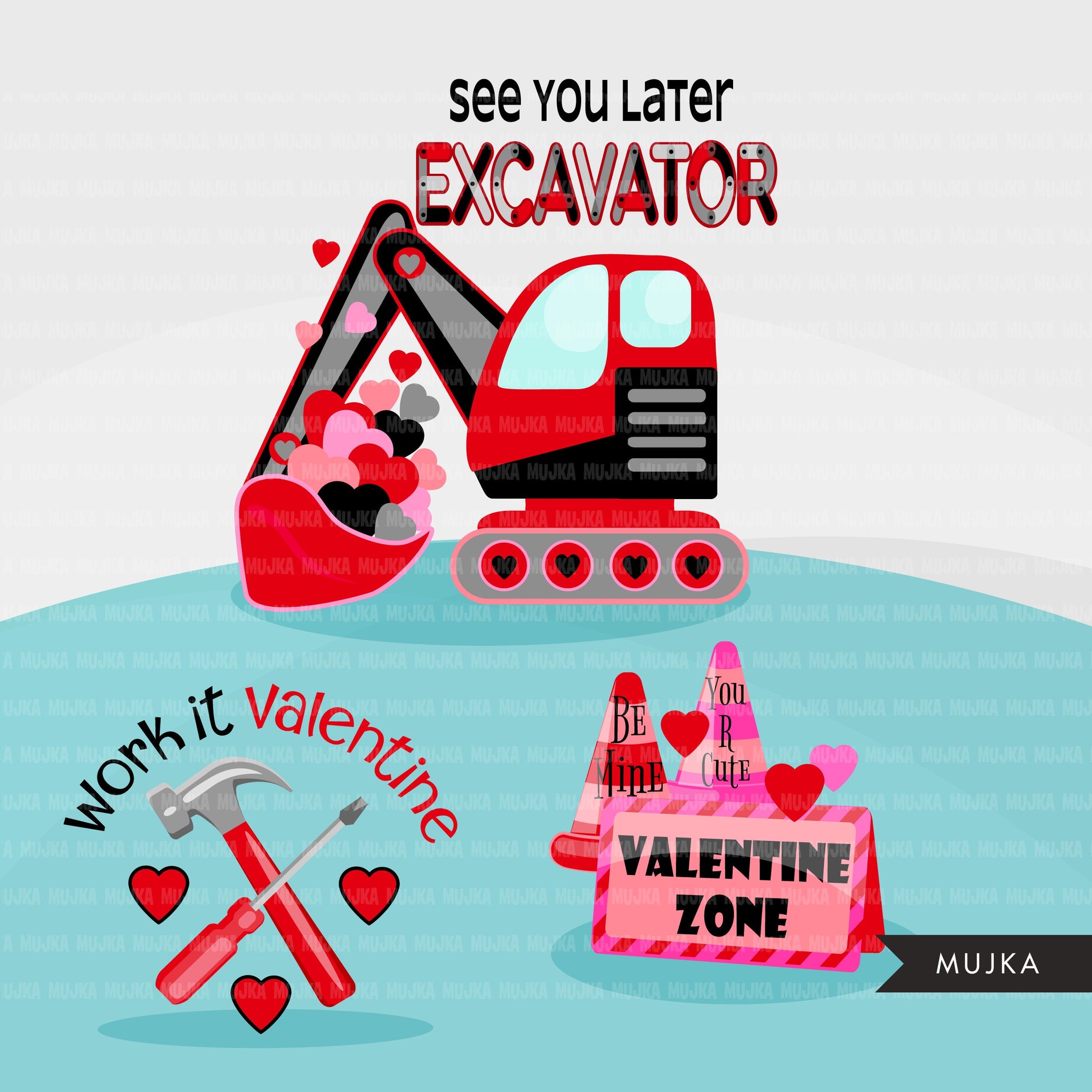 Valentine truck png, construction truck png, valentine clipart, valentine's day sublimation designs, pink truck png, pink car png, heart png