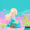 Mermaid png, mermaid birthday, mermaid printable invitation, mermaid background, undersea birthday, undersea design, party background, summer png