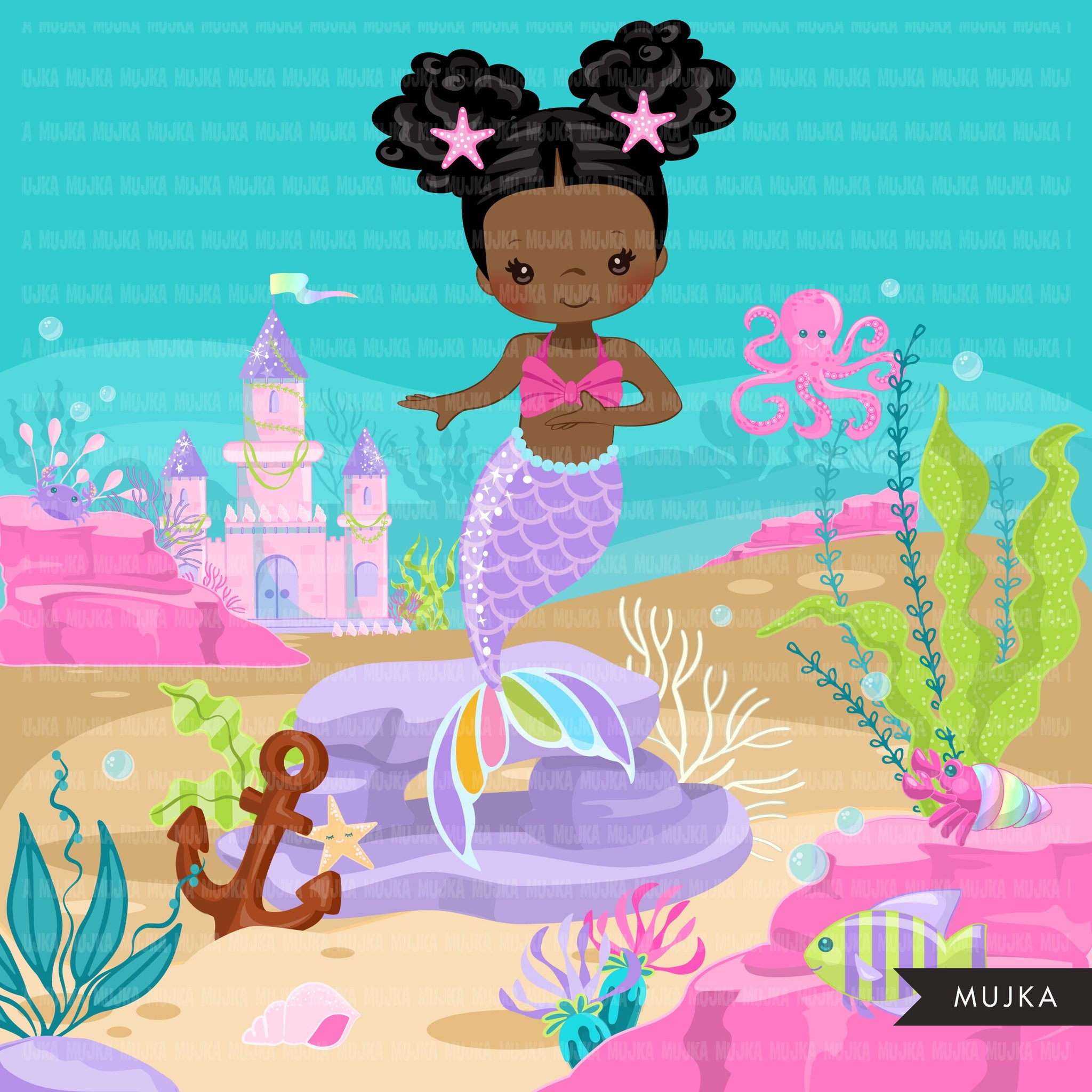 Mermaid png, mermaid birthday, mermaid printable invitation, mermaid background, undersea birthday, undersea design, party background, summer png