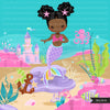 Mermaid png, mermaid birthday, mermaid printable invitation, mermaid background, undersea birthday, undersea design, party background, summer png