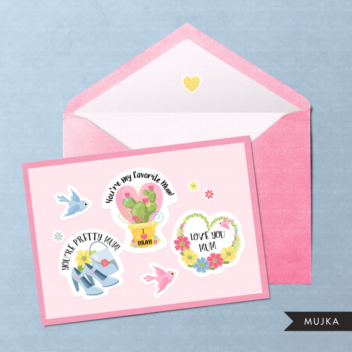 Mom stickers, printable stickers, mothers day stickers, mothers day print and cut, mom clipart, mothers day png, mom png, digital download