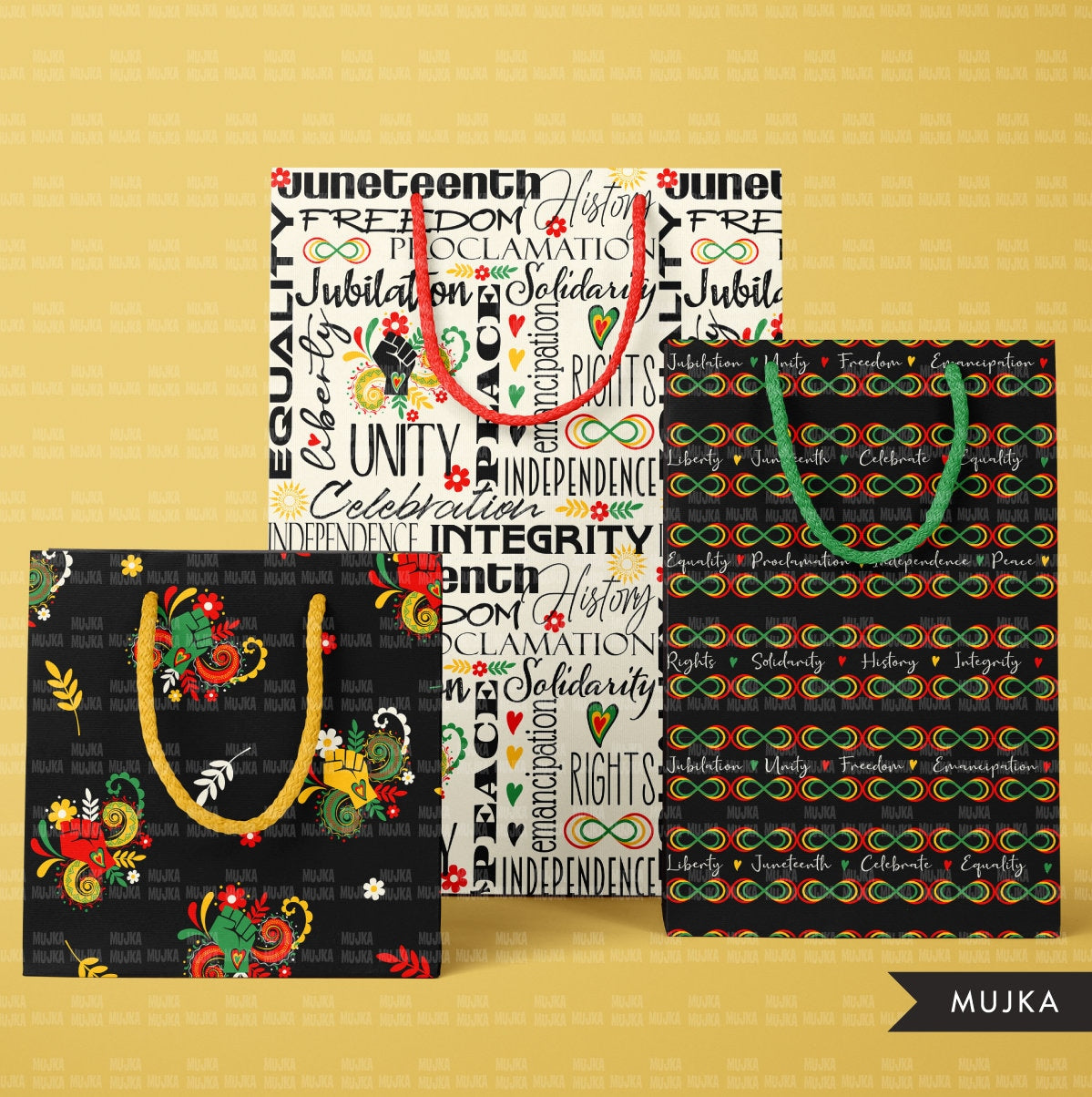 Juneteenth digital papers, African patterns, seamless pattern, black history, background