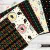 Juneteenth digital papers, African patterns, seamless pattern, black history, background