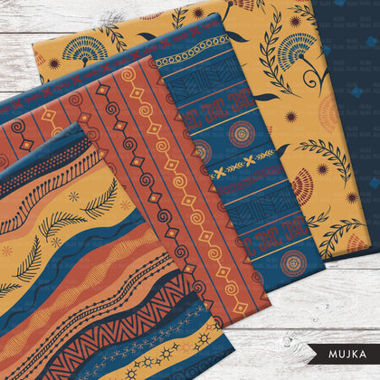 Juneteenth digital papers, African patterns, ankara digital papers, seamless pattern, geometric patterns, black history, African background