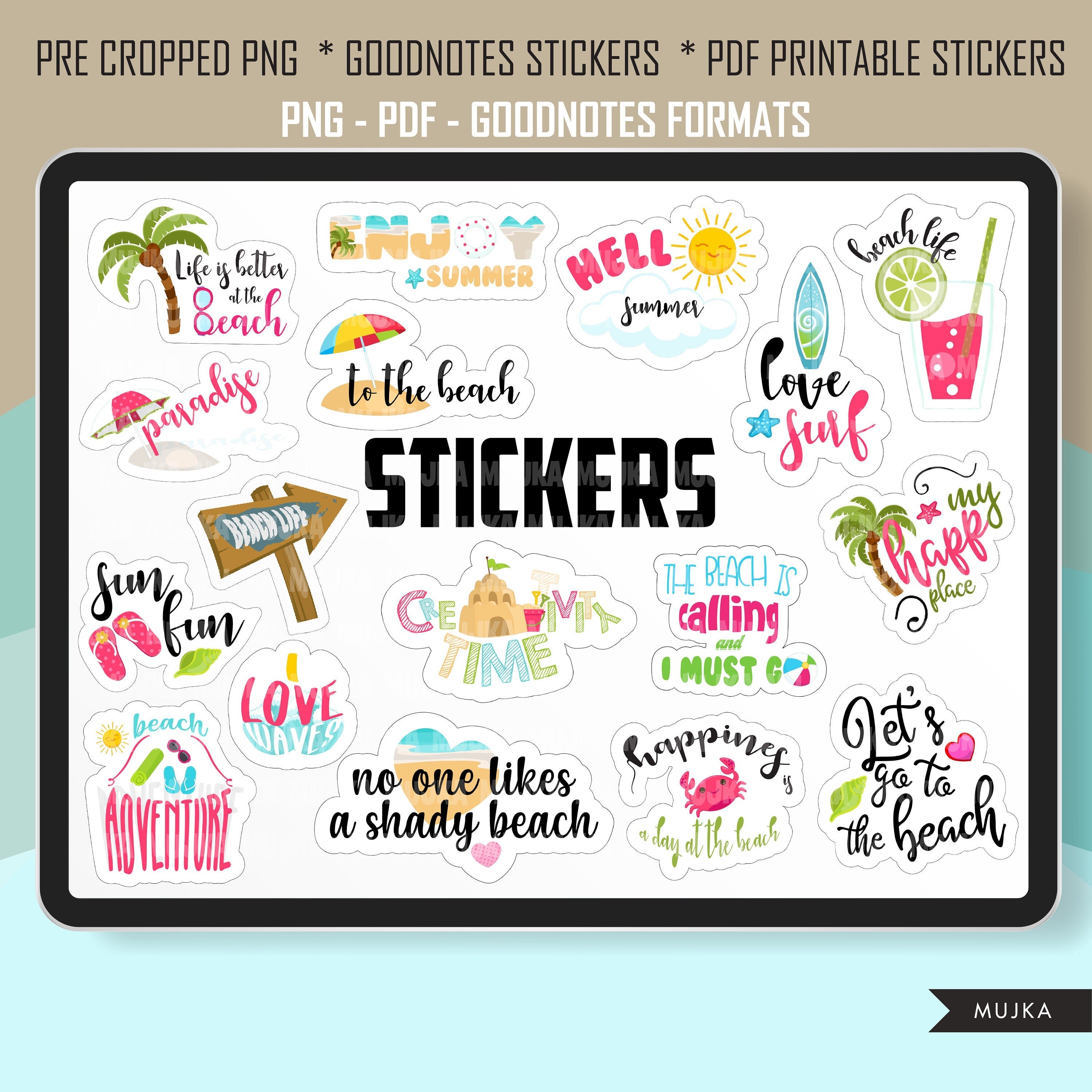 Summer time Stickers - Free nature Stickers