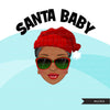 Black Santa Baby PNG, Santa Bundle, Santa ladies Bundle, Christmas clipart, Christmas Bundle, Woman png, Noel graphics, sublimation designs