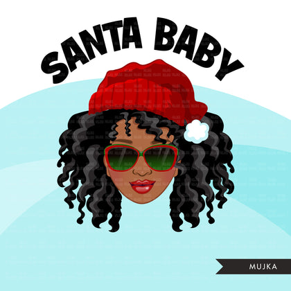 Black Santa Baby PNG, Santa Bundle, Santa ladies Bundle, Christmas clipart, Christmas Bundle, Woman png, Noel graphics, sublimation designs