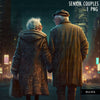 Old couple art, valentine sublimation designs, Senior couple PNG, Anniversary Gifts, Valentines day couple designs, commercial use PNG