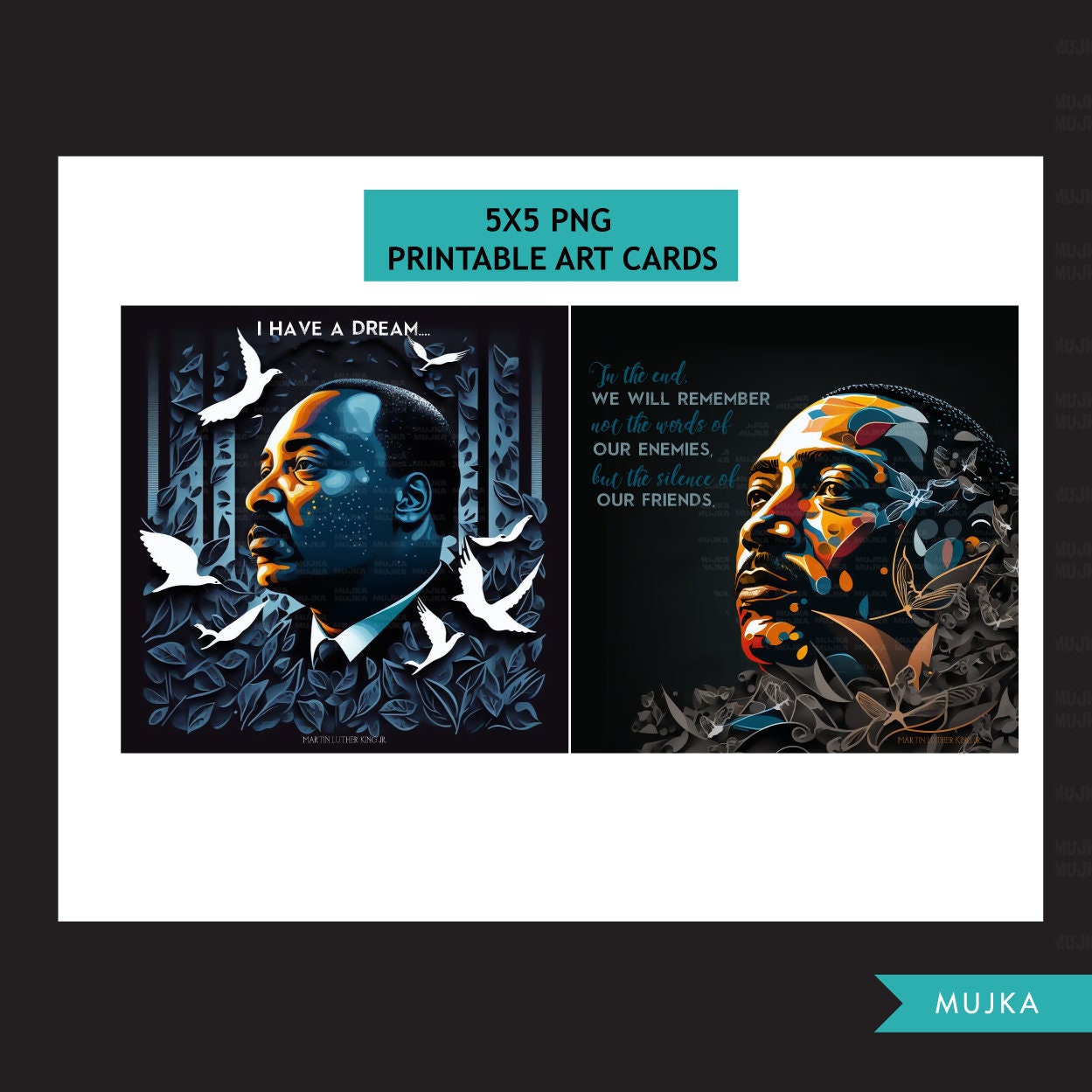 Black History PNG, MLK Png, MLK art, Black History Card, Black History wall art, sublimation design, Martin Luther King Jr posters, Mlk card