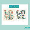 Love cards, printable love stickers, floral prints, love word art, love word printable, love word clip art, love letters png, valentine card