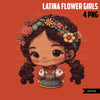 Latina art, Latina png, latina stickers, latina clipart, Hispanic girl png, hispanic art, hispanic girl clipart, cute girl clipart, Mexican, valentine