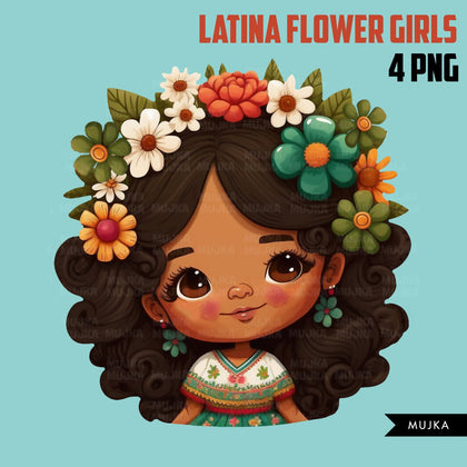 Latina art, Latina png, latina stickers, latina clipart, Hispanic girl png, hispanic art, hispanic girl clipart, cute girl clipart, Mexican, valentine