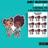 Valentine's Day stickers, Cute black kids stickers, couples png, valentine clipart, valentine, printable stickers, valentines day cute gifts