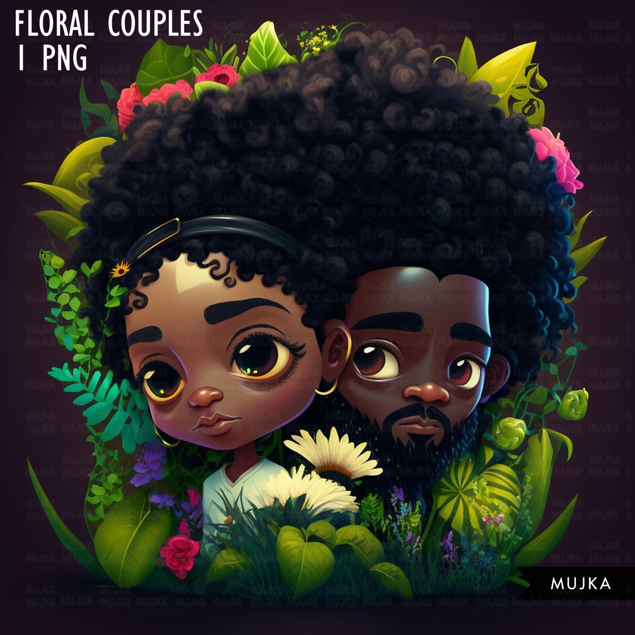 Black couple art, Cute valentine sublimation designs, black couple PNG, bride and groom, Valentines day couple designs, commercial use PNG