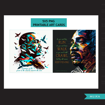 Black History PNG, MLK Png, MLK art, Black History Card, Black History wall art, sublimation design, Martin Luther King Jr posters, Mlk card
