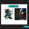 Black History PNG, MLK Png, MLK art, Black History Card, Black History wall art, sublimation design, Martin Luther King Jr posters, Mlk card