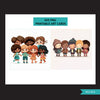 Diverse earth, printable valentine cards, kids valentine cards, friendship cards, diverse children art, kids cards, kids printable art
