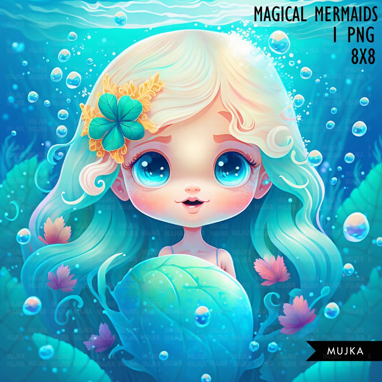 baby girl cartoon mermaids