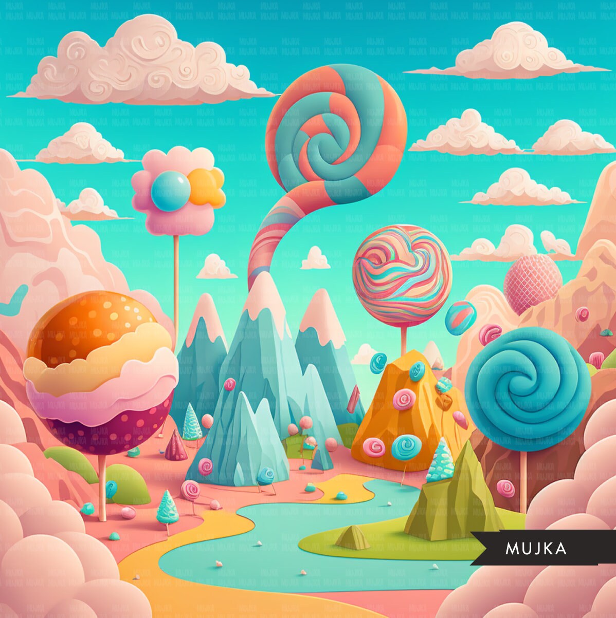 Candy land backgrounds, candy land birthday backdrops, decorations, candy land birthday, candy background, candy land theme, template, png
