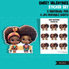 Valentine's Day stickers, Cute black kids stickers, couples png, valentine clipart, valentine, printable stickers, valentines day cute gifts