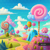 Candy land backgrounds, candy land birthday backdrops, decorations, candy land birthday, candy background, candy land theme, template, png