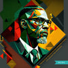 Black History PNG, Malcolm X Png, Black History art Card, Black History wall art, sublimation design, Malcolm X posters, BHM designs