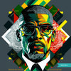 Black History PNG, Malcolm X Png, Black History art Card, Black History wall art, sublimation design, Malcolm X posters, BHM designs