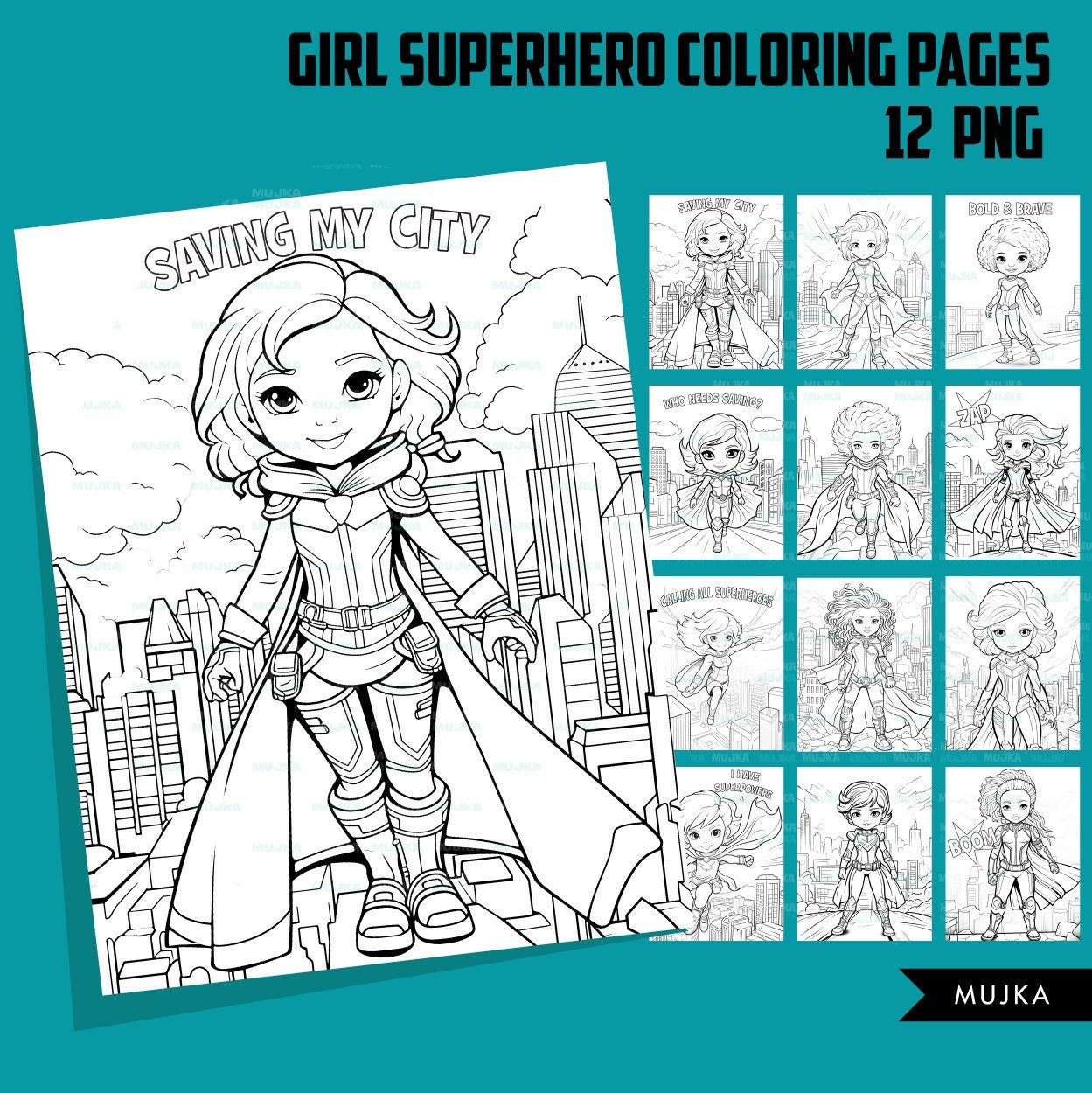 Marvel Superhero Coloring Page
