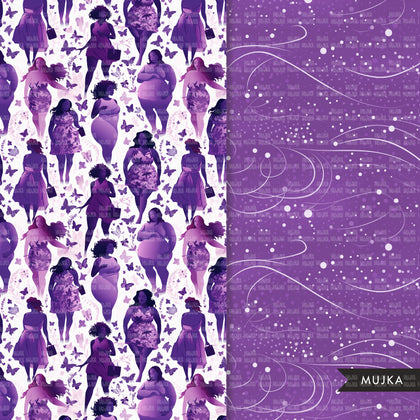 Lupus Awareness digital papers, purple awareness patterns, sublimation papers, purple floral, survivor ribbon graphics, sublimation, women