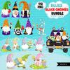 Black Gnomes Clipart Bundle, Easter, St Patrick's Day, School. Halloween African American gnome graphics Sublimation Designs PNG clip art