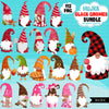 Black Gnomes Clipart Bundle, Easter, St Patrick's Day, School. Halloween African American gnome graphics Sublimation Designs PNG clip art