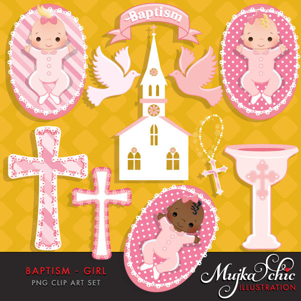 baptism symbols for girls