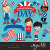 4th of July, Independence Day Boys Clipart