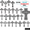 Religious Cross PNG Bundle, Christian png, Cross clipart, Catholic png, Cross silhouette, Pink blue black cricut Cross print and cut file