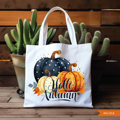 Hello Autumn png, fall pumpkin sublimation designs, digital fall graphics, fall t-shirt designs, pumpkin patch background, autumn png