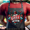 Chillin And Grilling Png SVG, King of the grill, Grill Master, Sublimation Design, BBQ Dad SVG, Apron Png, Father's day Gift, Barbeque Apron