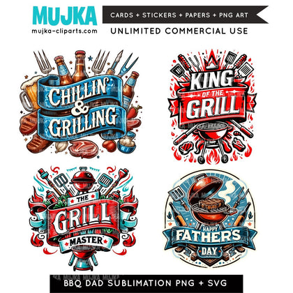 Chillin And Grilling Png SVG, Rei da churrasqueira, Grill Master, Design de sublimação, BBQ Dad SVG, Avental Png, Presente de dia dos pais, Avental de churrasco