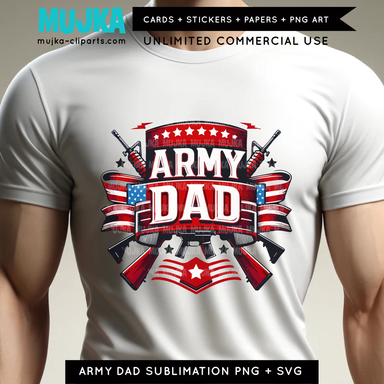 Proud Army Dad PNG SVG, Armed And Dadly Png, Fathers Day Gift, Army sublimation designs, US Soldier Tshirt Designs, Army graphics, printable